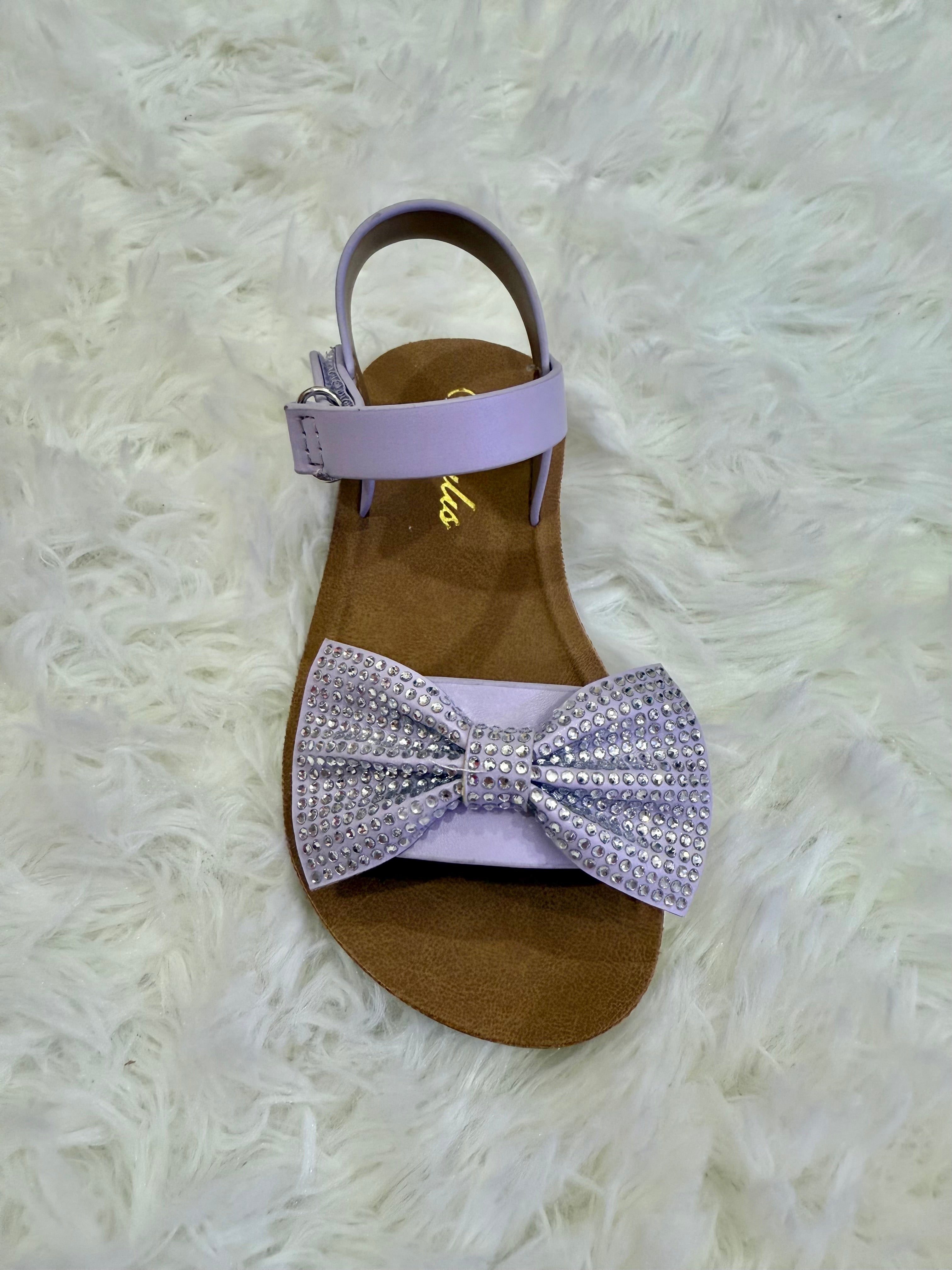 Lavender Bow Sandals